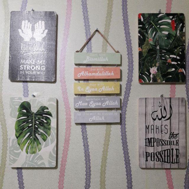 Walldecor Dekorasi Rumah Scandinavian Rustic Journey/ Poster Kayu Ukuran 20x30cm