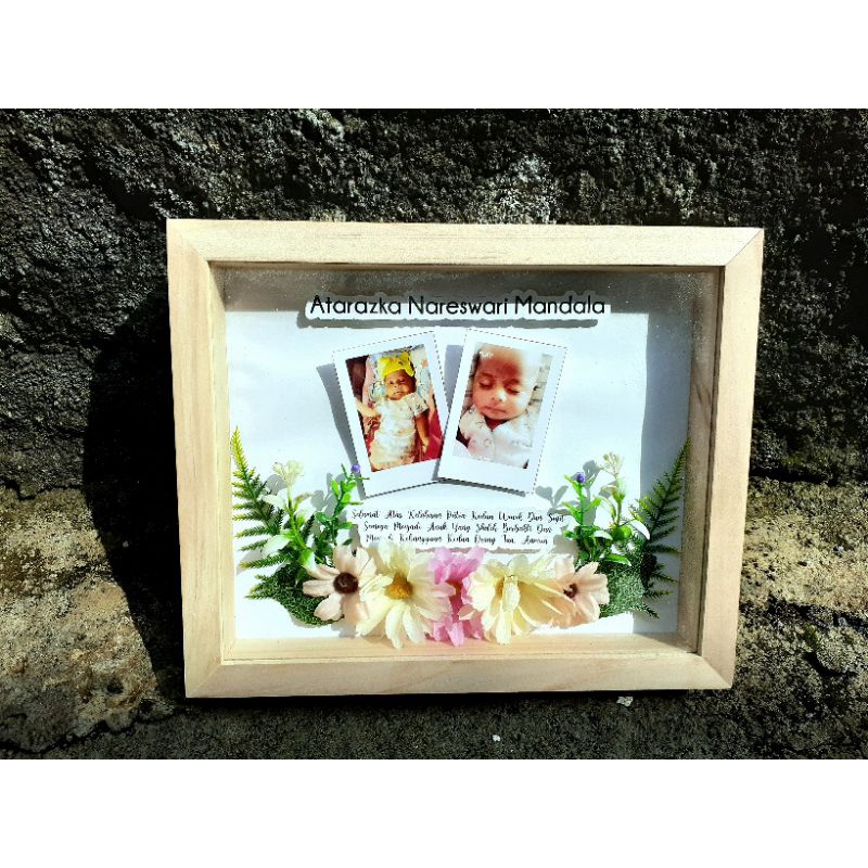 

kado unik/kado ulang tahun/ kado anniversary/ kado new born/ kado in frame/ jam unik.