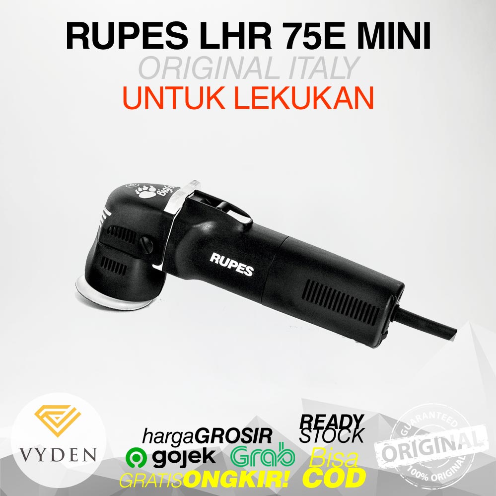 RUPES BIGFOOT LHR 75E Mini UNIT ONLY Mesin Poles Dual Action Garansi Resmi MURAH