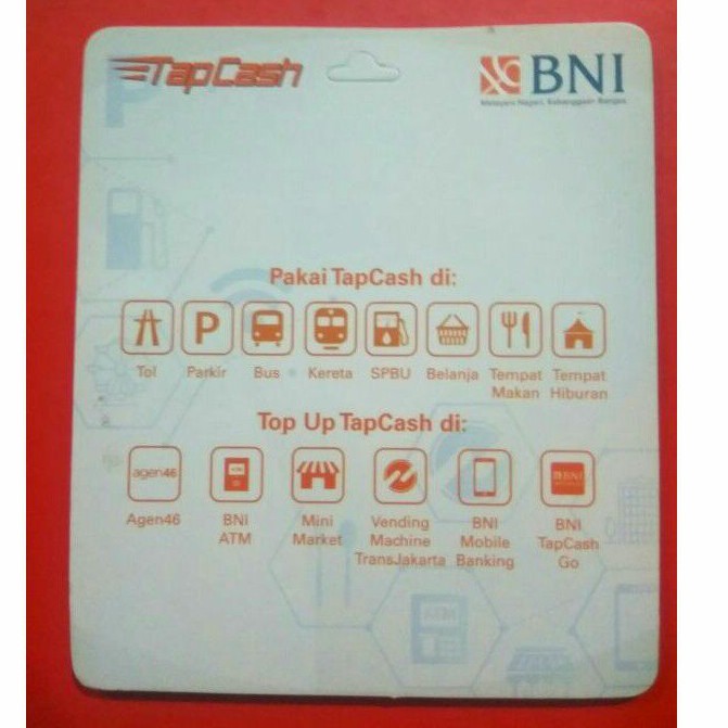 BNI Tapcash Design Sepeda /Like eMONEY eTOLL Flazz or Brizzi