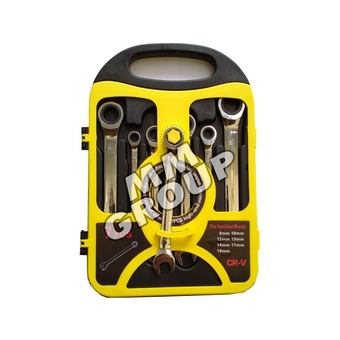 KUNCI RING PAS SET RACHET 7PCS KAIYO