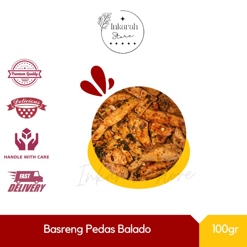 

Basreng Pedas Balado Murah Ukuran 100gr Basreng Purworejo Basreng Endul Purworejo