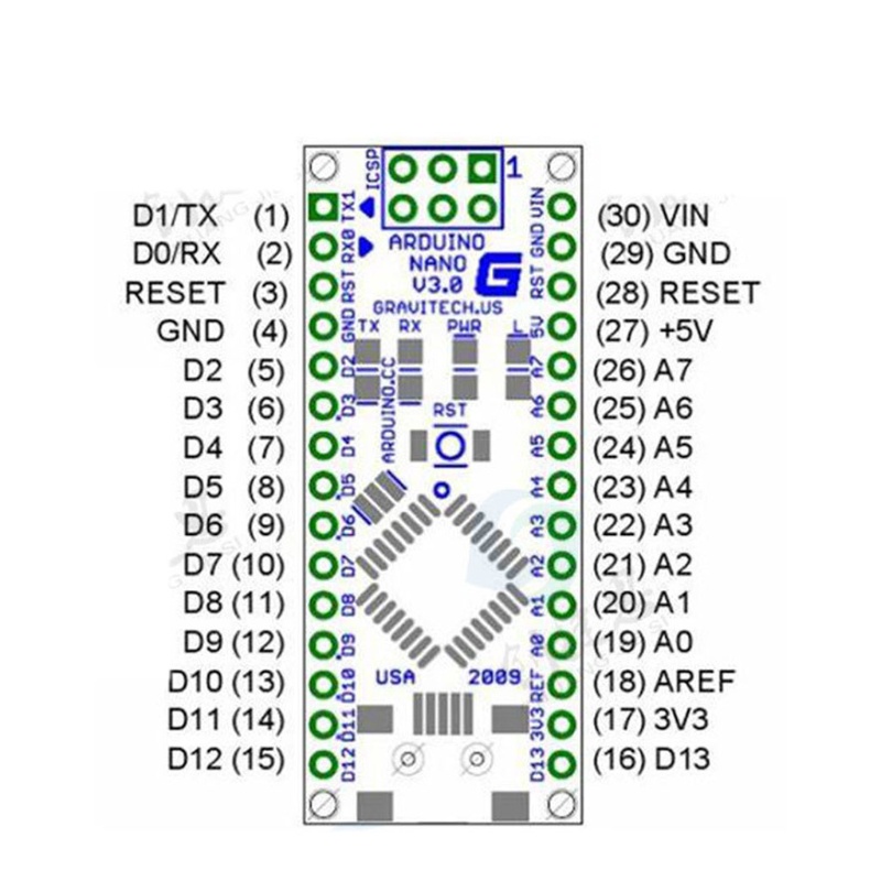 Btsg Untuk Nano V-3.0 ATmega328P CH340G Micro-controller Board 5V 16M Mini USB Untuk Ar-d