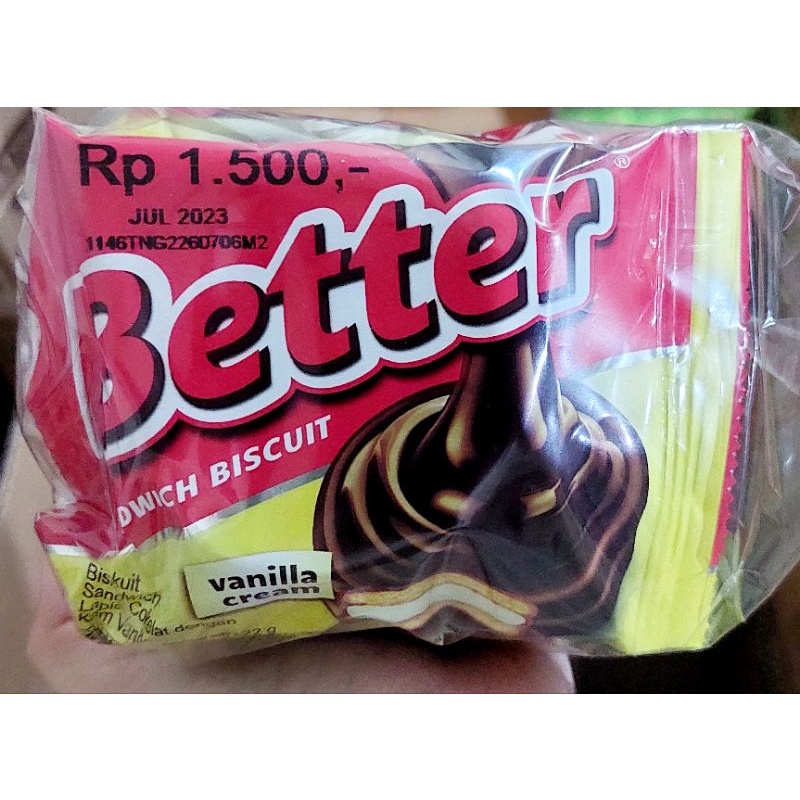 Better Sandwich Biscuit Vanilla Cream 27 gr x 10 pcs