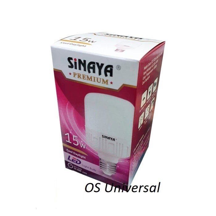 Sinaya Premium Lampu Led 15 Watt Paket 5 Pcs - Bohlam Kapsul 15 W 15W