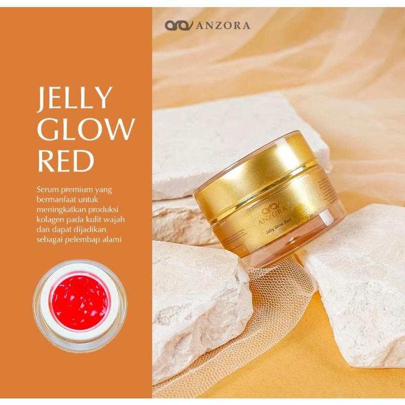 Anzora jelly glow red 10gr /anzora skincare/ jelly red anzora