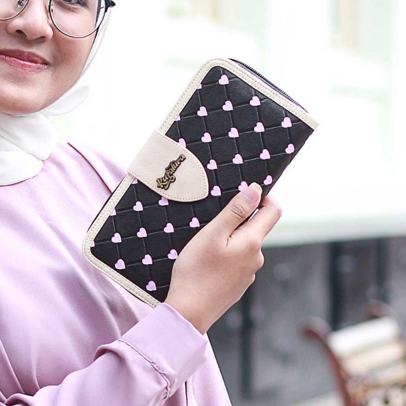 Dompet Lipat Panjang Casual Wanita Wallet Murah Garansi Original