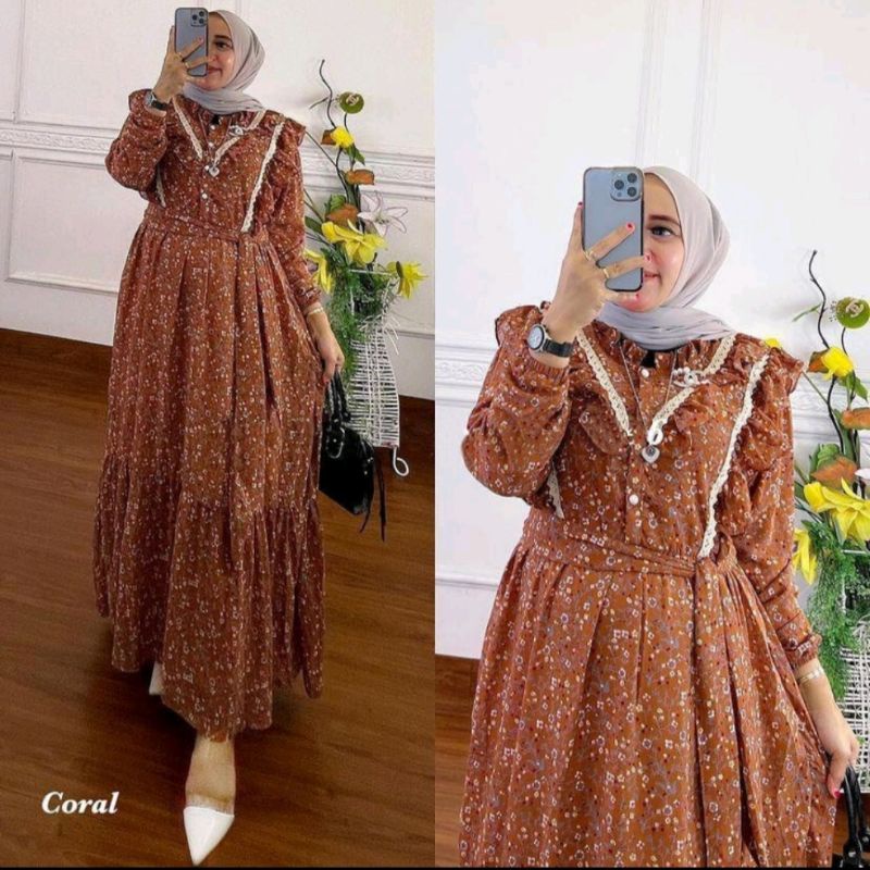 GAMIS JUMBO CERUTY MOTIF RENDA KECIL//GAMIS CERUTY//GAMIS JUMBO//GAMIS LD 130//GAMIS JUMBO MEWAH//GA