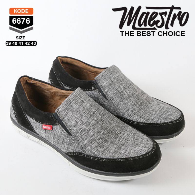 SEPATU CASUAL COWOK -SEPATU SLIP ONE - SEPATU SANTAI KANTOR.-1