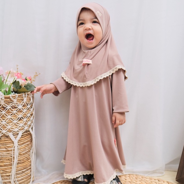 HONEYBLOSSOM gamis bayi perempuan polos / gamis bayi perempuan 6 12 bulan alesha