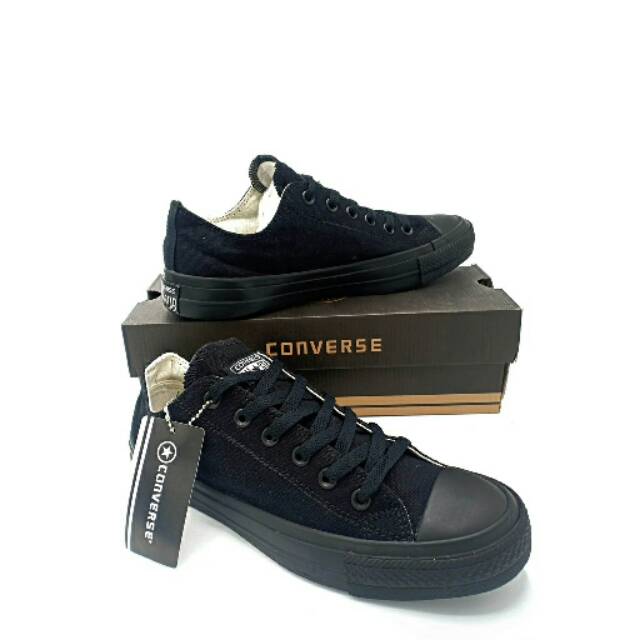 Sepatu Sekolah converse all star all black