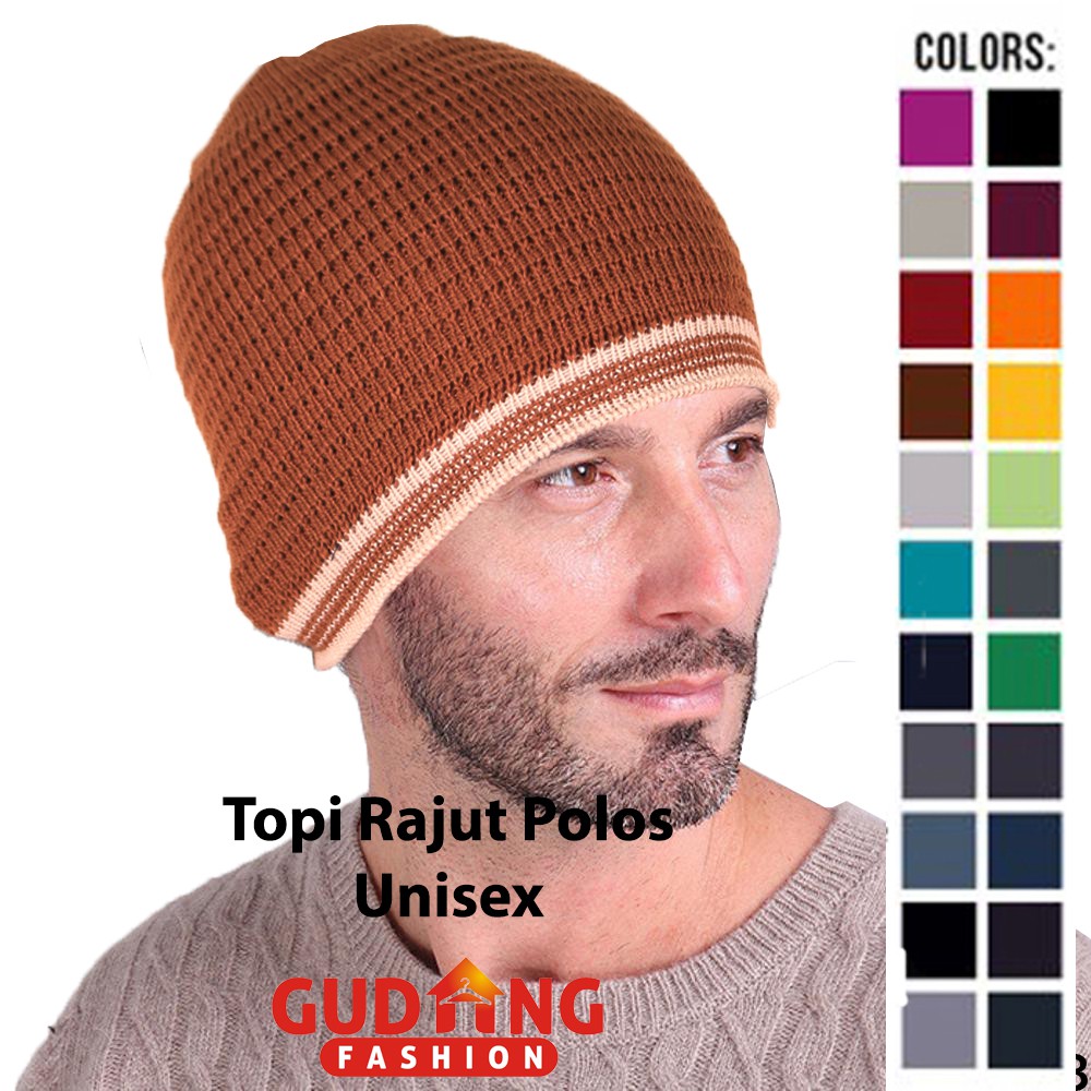 Beanie Hat Kupluk Rajut Unisex Pria Wanita - Banyak Pilihan Warna TOP (COMB)