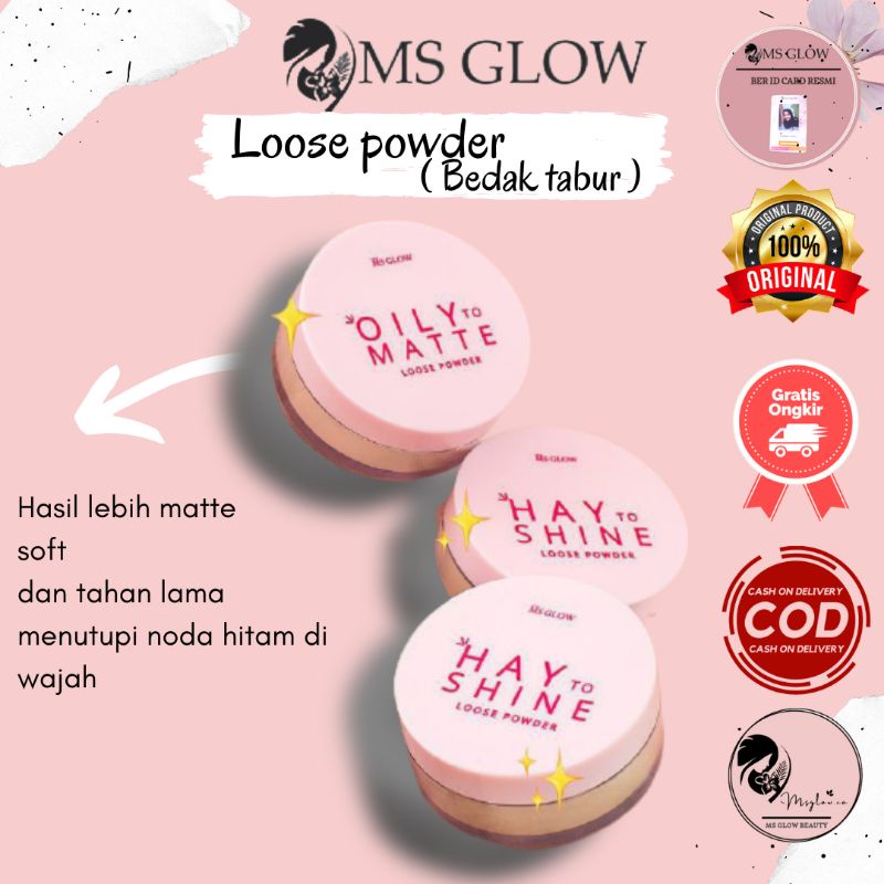 MS GLOW LOOSE POWDER ( BEDAK TABUR) ORIGINAL
