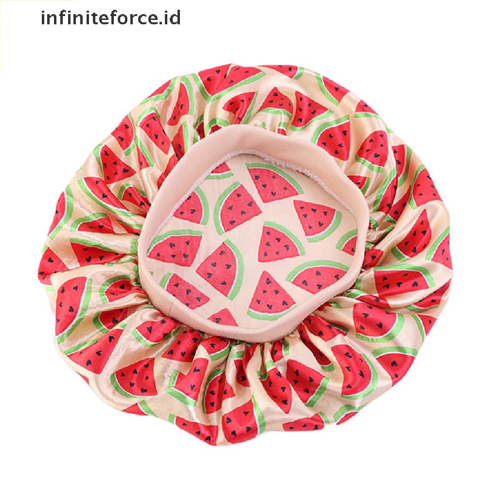 Infiniteforce.id Topi Bonnet Satin Lembut Bayi Perempuan Aksen Bunga