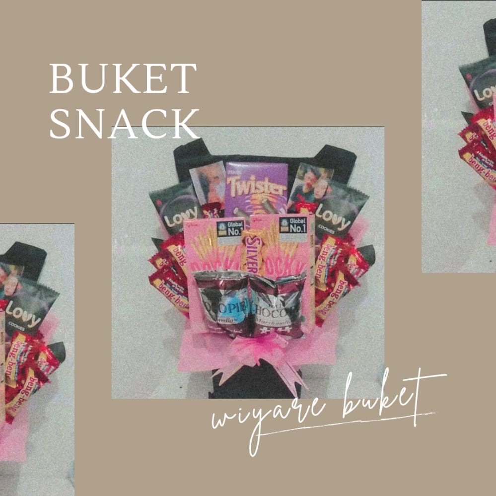 

BUCKET SNACK/BUKET SNACK/SNACK BAUQUET, sidang, wisuda, ultah