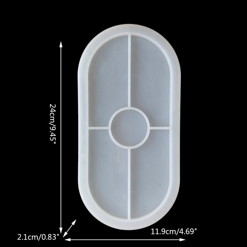 Siy Cetakan Resin Epoksi Bentuk Oval Bahan Silikon Untuk Dekorasi Rumah