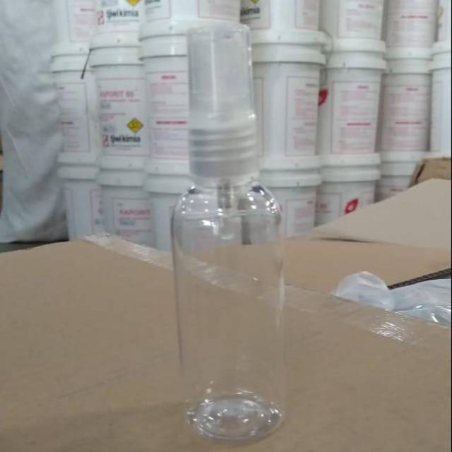 Botol spray 60ml hand sanitizer antis, bukan spray 100ml, 250ml bening transparan