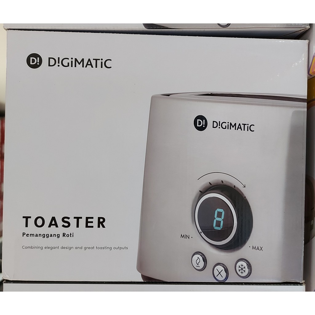 PEMANGGANG ROTI / DIGIMATIC DIGITAL TOASTER / TOASTER 2 SLICE STAINLESS