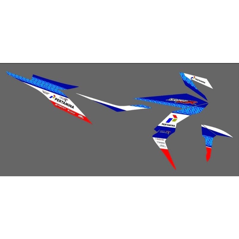 STRIPING HONDA SONIC STICKER SONIC DECAL HONDA SONIC VARIASI SONIC "MANDALIKA"