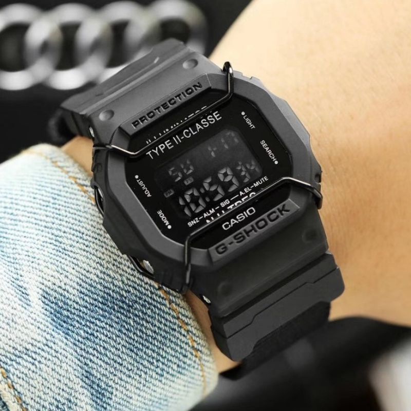 BEST SELLER CASIO G-SHOCK DW5600-17 KANVAS ORI FULL SET