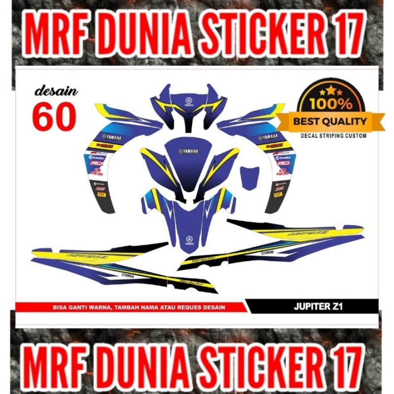 Sticker decal Jupiter Z1 Full Body Striping Jupiter Z1 Sticker Jupiter Z1 Sticker Jupiter Z1 60