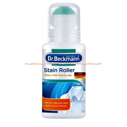 Dr Beckmann Stain Roller Traveling 75ml Pembersih Penghilang Noda Baju Pakaian Saat Bepergian Travel Mudah Dibawa Bentuk Roll on Dr Beckman