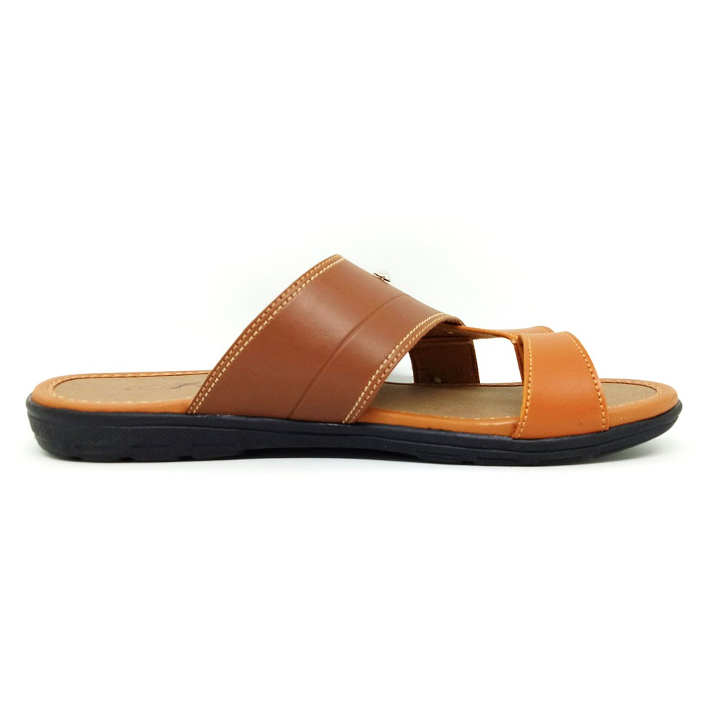 FIURI - Sandal Jempol Moka - Sandal Pria - Sandal Casual - Sandal Pria Kulit - Sandal Pria Dewasa