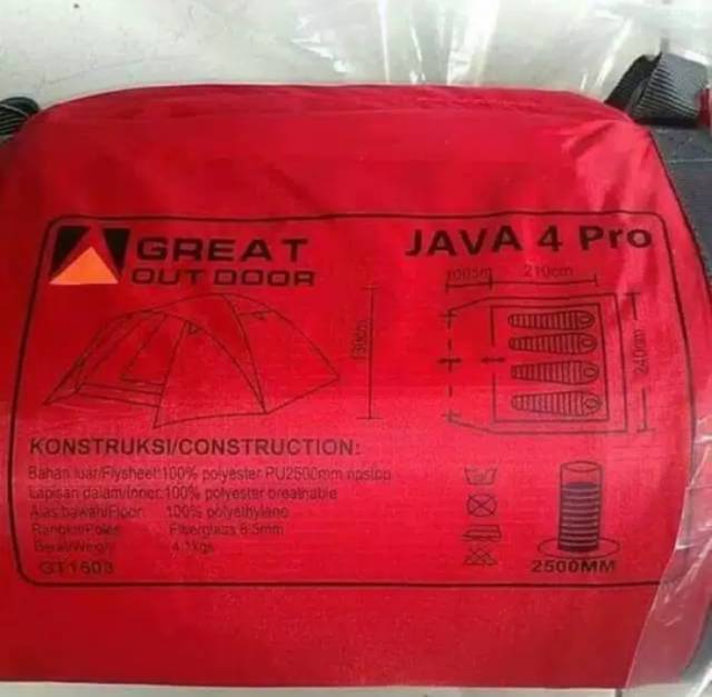 Tenda Kapasitas 4/5 Orang Doble Layer Graet Outdoor