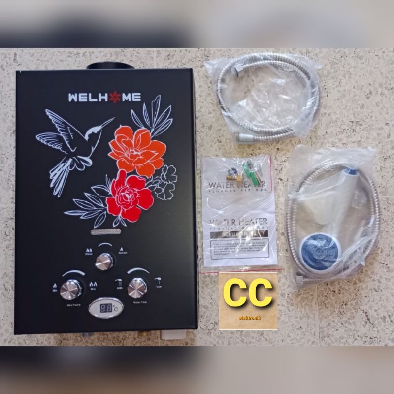 WATER HEATER NIKO / PEMANAS AIR GAS NIKO NK 6 LDN hitam NK6LDN 6LDN2 6LP 6LHD 6LKD