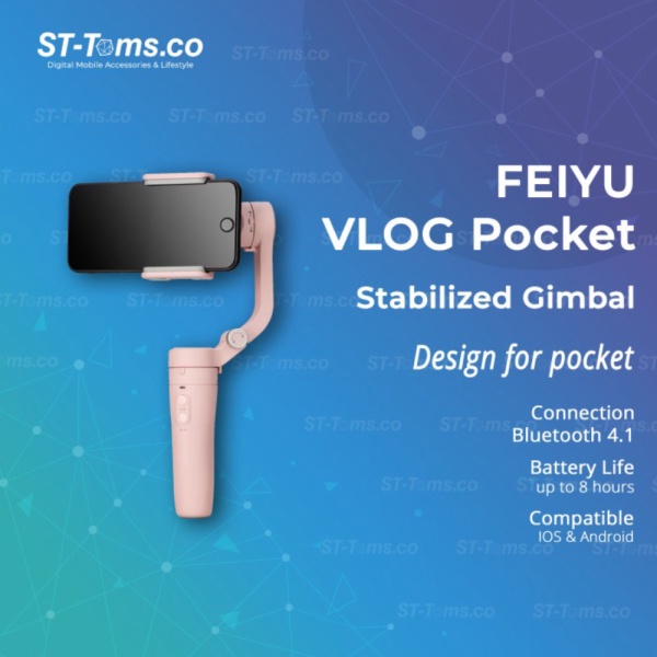 Unik Feiyu VLOG Pocket Handheld Gimbal  Feiyu Pocket - Pink Berkualitas