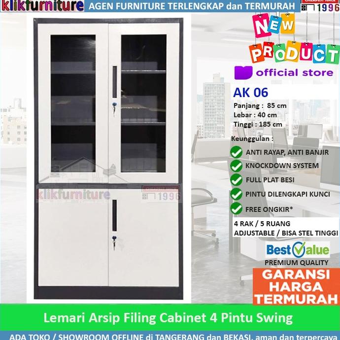 

[[COD]] Lemari Arsip Filing Cabinet Besi 4 Pintu AK 06 PROMO Kode 295