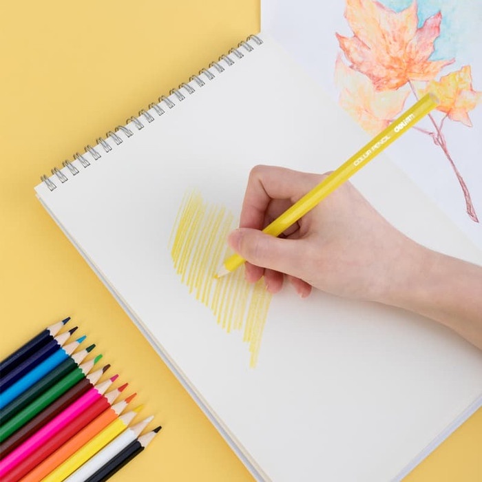 

WARNAPENSIL- DELI PENSIL WARNA 24C WARNA CERAH, BENTUK HEXAGONAL 7018 -PENSIL WARNA