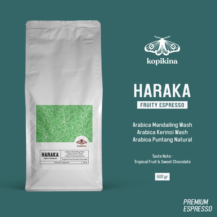 

(BISA COD) Kopikina Fruity Espresso Blend Haraka 500 gr - Biji Kopi