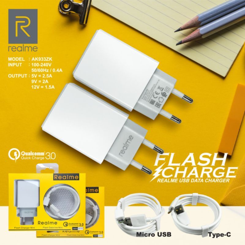 CHARGER REALME QUALCOM 4.0 ORIGINAL KN - MICRO USB