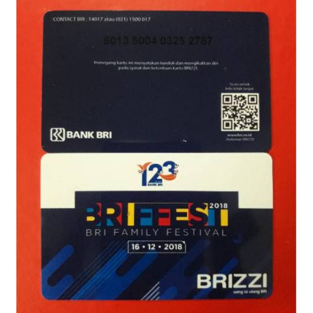 Spesial Edition BRI BRIZZI /Like eMoney eTOLL Tapcash or Flazz