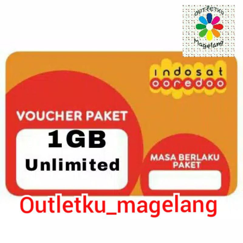 VOUCHER INDOSAT 1 GB UNLIMITED
