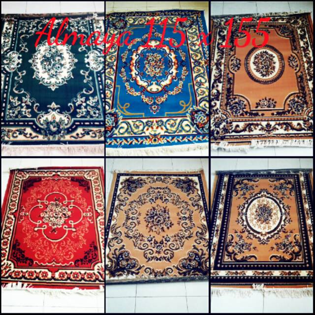 karpet permadani almaya ukuran 115 x 155