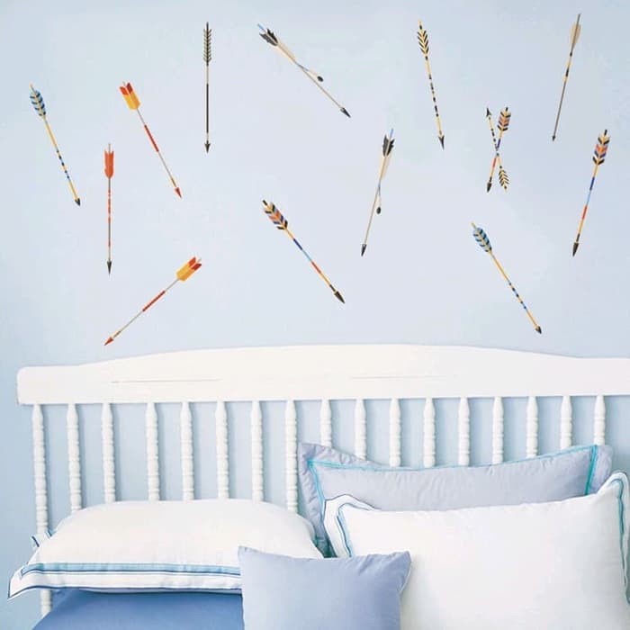 Wall Sticker / Stiker Dinding / Kaca Motif Anak Panah Warna-Warni