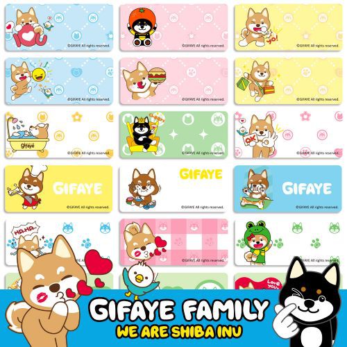 

LABEL NAMA PREMIUM ORI GIFAYE SHIBA INU DOGGIE SUPER IMUT SIZE M