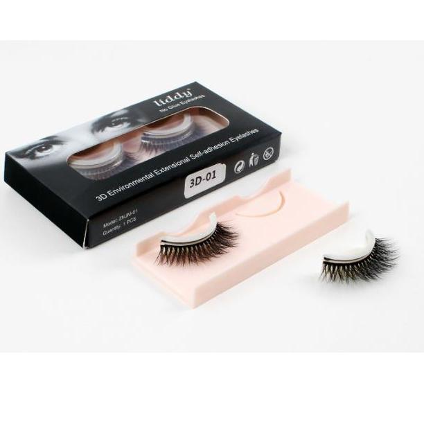 Diskon ISI MAGIC NO GLUE EYELASHES/Bulu Mata Palsu 3D Tanpa Lem Liddy Eyelash Fake Eyelashes Korean