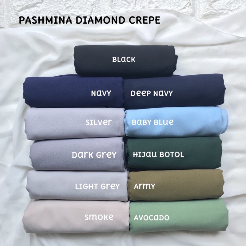 TERMURAH PASMINA SABYAN DIAMOND CREPE / HIJAB JILBAB PASHMINA DIAMOND STRECH