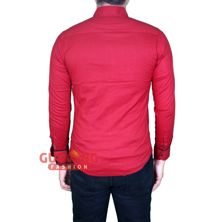 Kemeja Slim Fit Korean Style LNG 1704