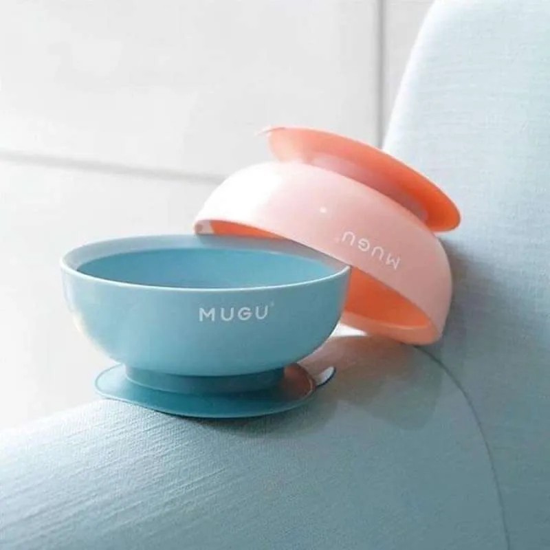 MUGU Suction Bowl Mangkok Makan Bayi Anak Anti Tumpah 450ml