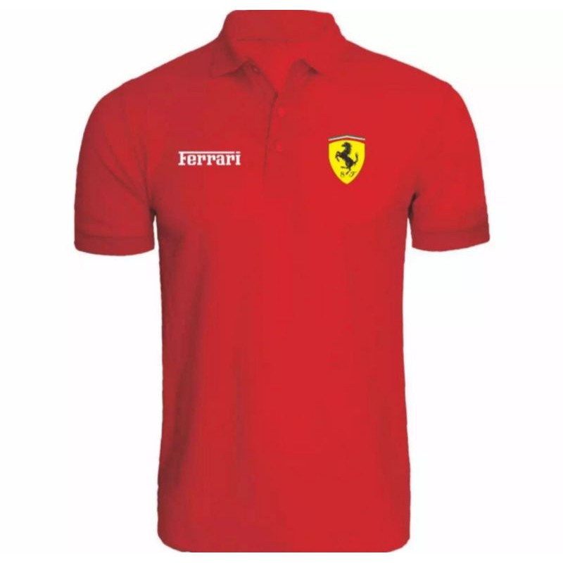 POLO SHIRT KAOS KERAH FERRARI PREMIUM QUALITY