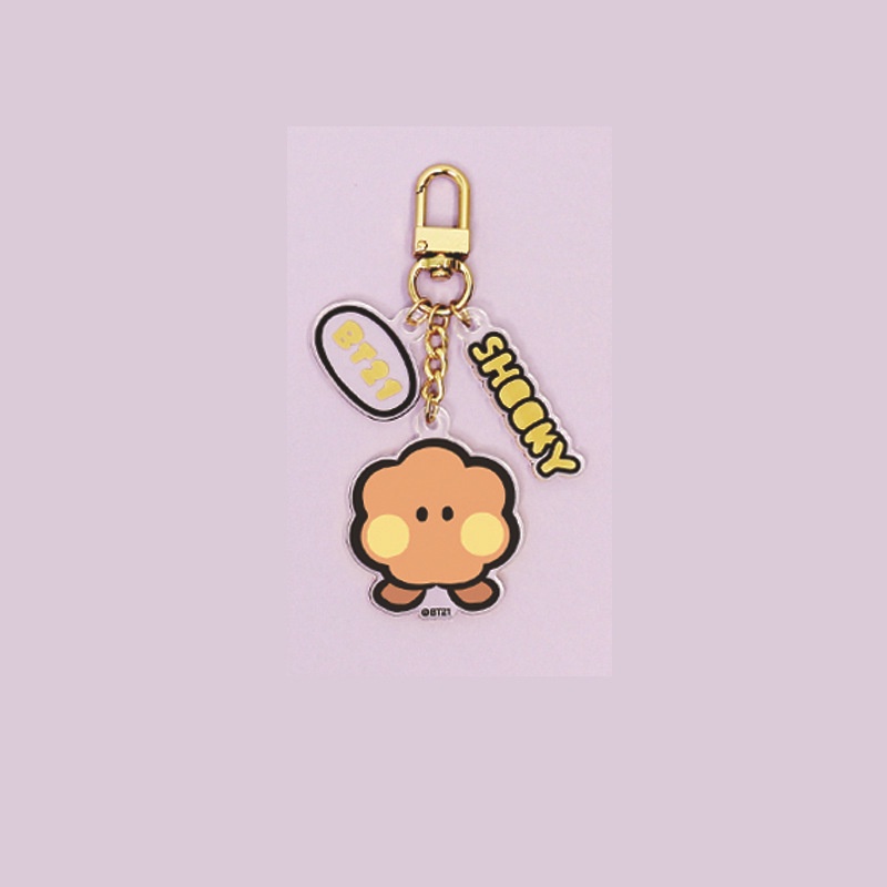 Gantungan Kunci Akrilik KPOP Minini TATA COOKY CHIMMY KOAY SHOOKY MANG RJ Cute Keyring In Stock New Arrival