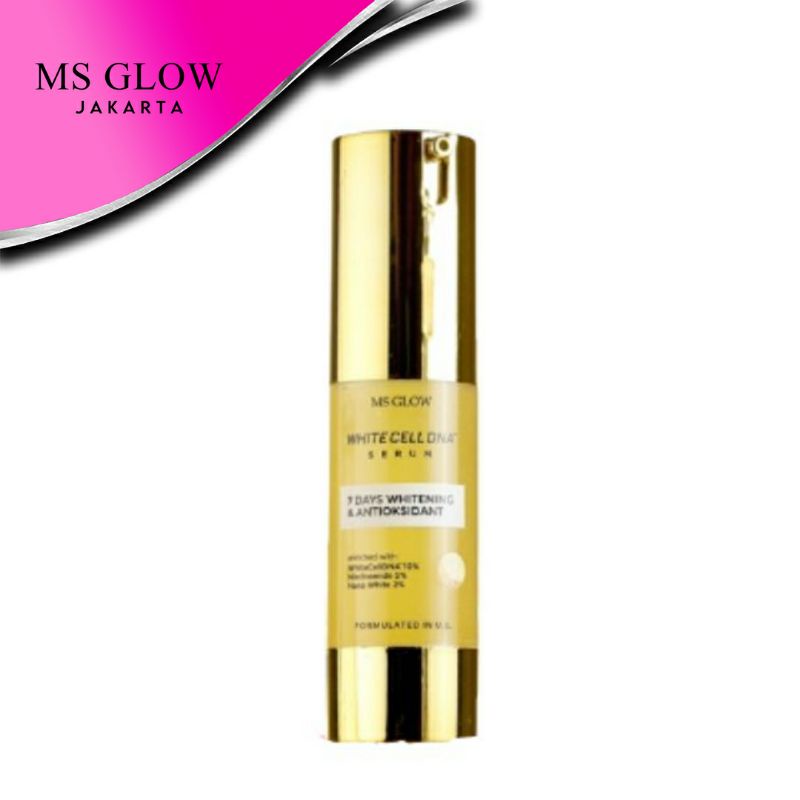 JelitAq- [ MS GLOW SKINCARE ORIGINAL ] WHITE CELL DNA SERUM ORI MSGLOW SEED BALM JUICE