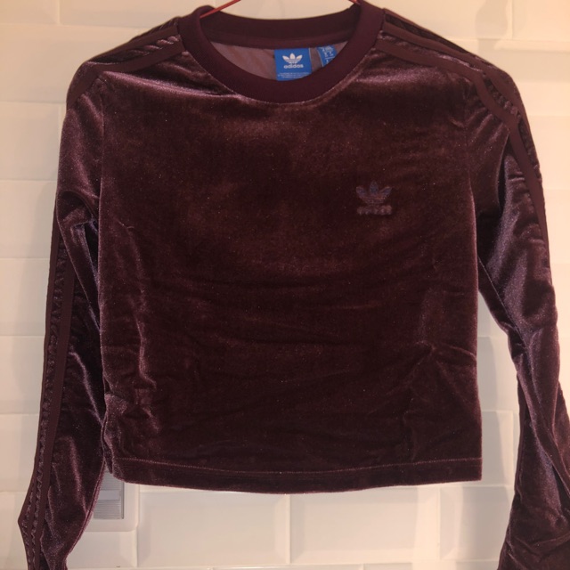 adidas velvet sweatshirt