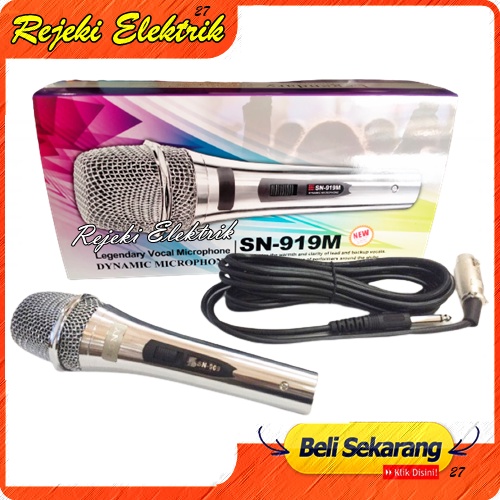 Mic Microphone Sony SN-919M Mic Kabel Dynamic Mirkrofon - TERBARU