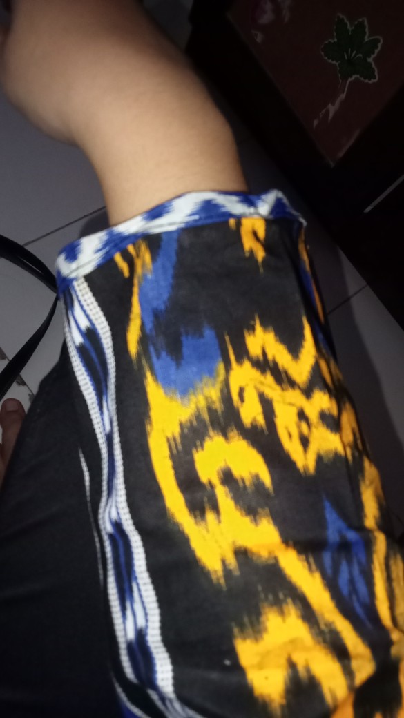 Tey-17 Batik Wanita Asj Sa Hrb026 Kenongo Kemeja Tosca Pendek