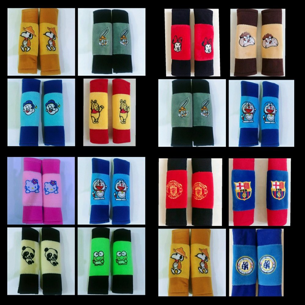 Sarung safetybelt seatbelt mobil minne mickey mouse handle gagang kulkas